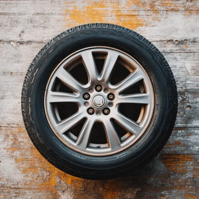 A take: a car tire