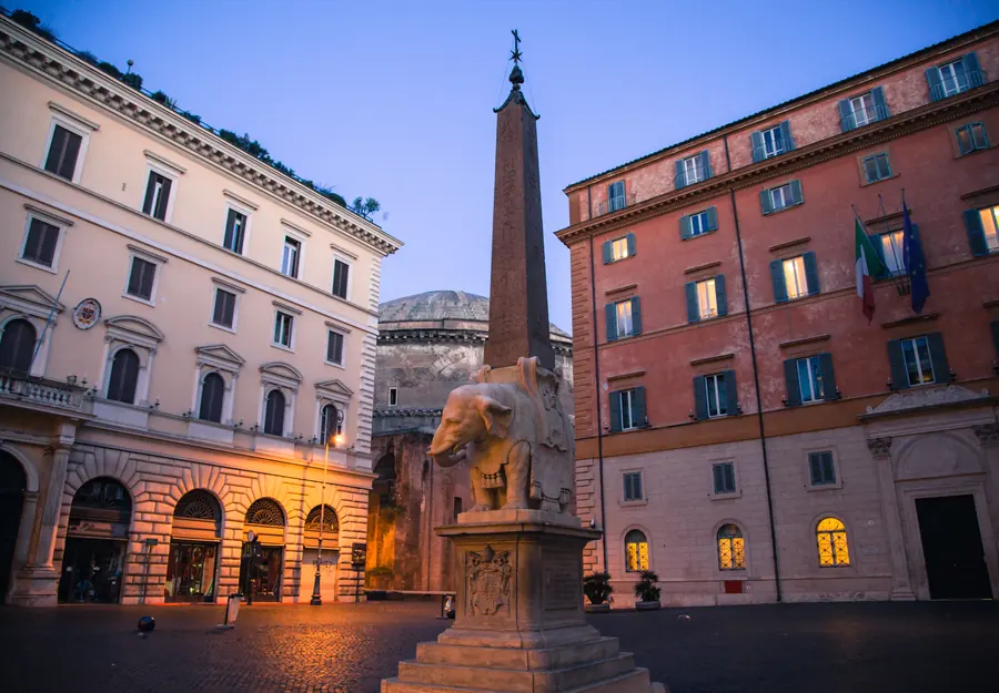 Bernini's Elephant and Obelisk, Rome